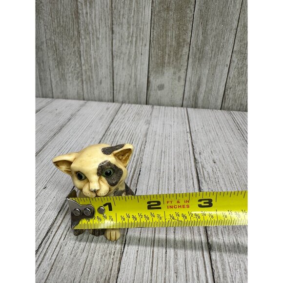 Vtg Harmony Kingdom Pot Belly's "Pete" Cat Kitten Figurine 2003 Hidden Yarn - Picture 8 of 11